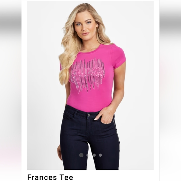 Guess Tops - Guess Frances Tee Purple Dragonfoot NWOT (2023)